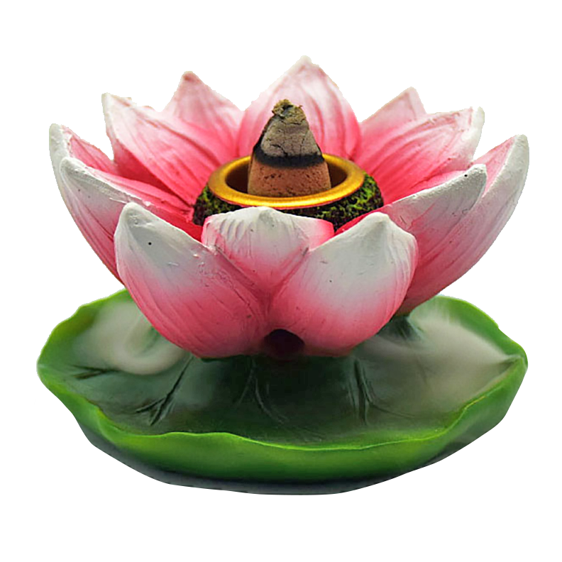 Backflow Incense Burner - Mini Pink Lotus