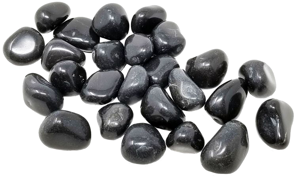 Black Agate, Tumbled Stone