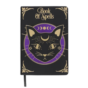 Black Cat Book of Spells Journal