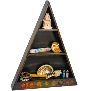 Wooden Altar Shelf - Chakra