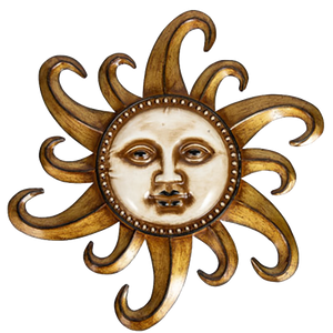 Metal Sun with Curled Rays