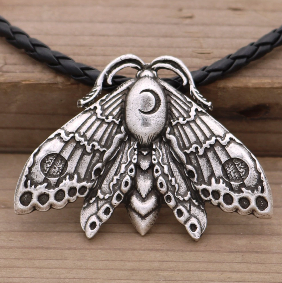Buy The Luna Moth Necklace Gold / Silver Online in India - Etsy