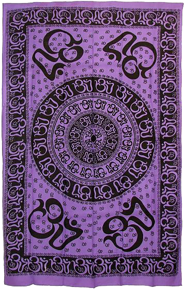 Purple OM Tapestry/Bedspread